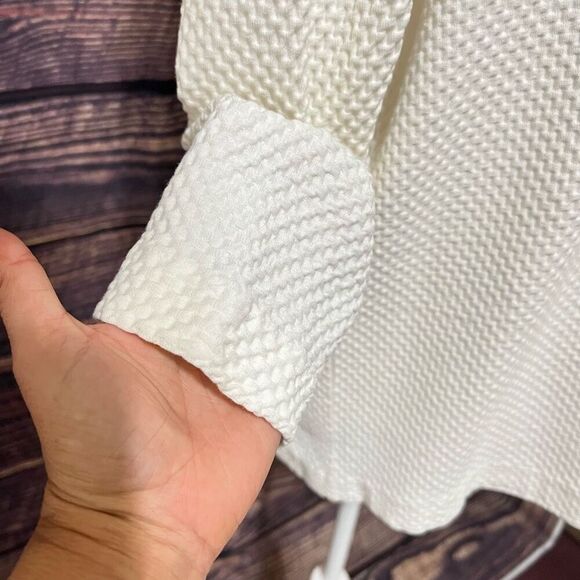 COS Women's Cream 3/4 Sleeves Top Size Medium - Picture 7 of 12